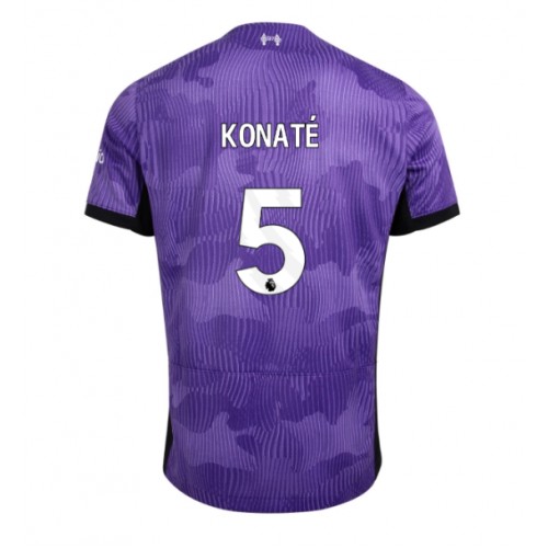 Pánský Fotbalový dres Liverpool Ibrahima Konate #5 2023-24 Třetí Krátký Rukáv